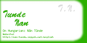 tunde nan business card